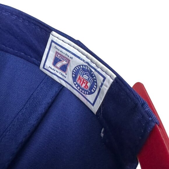 VINTAGE 90s New England Patriots NFL Football Logo7 Snapback Cap Baseball Hat - Picture 3 of 8